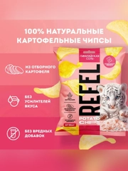 Картофельные чипсы REEEL "С розовой гималайской солью", 45 г