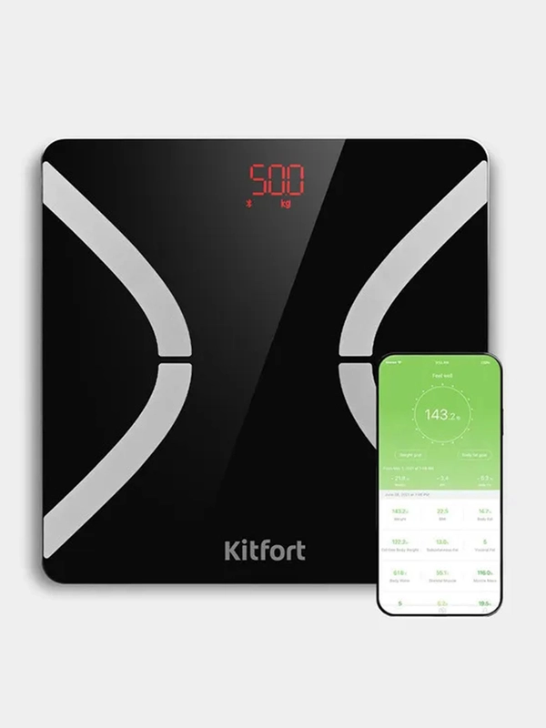 Напольные весы Kitfort КТ-837, 280х280х25 мм