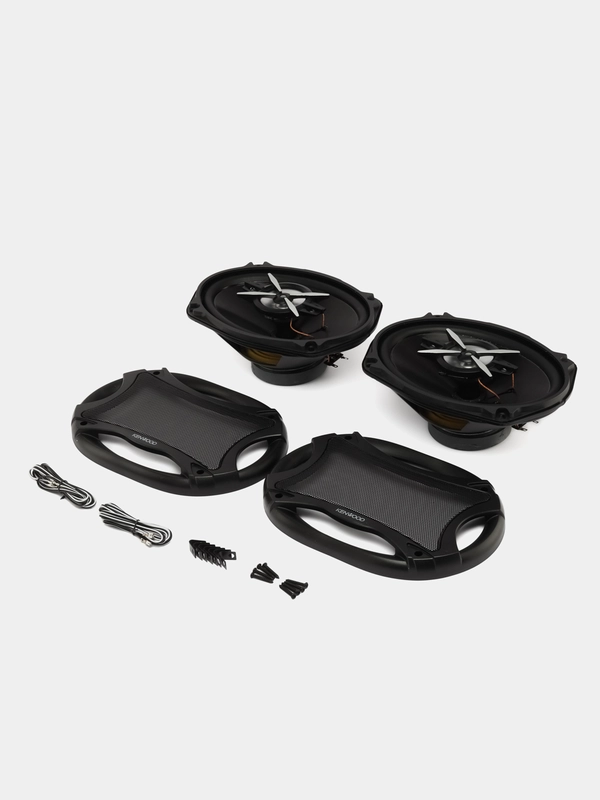 Автомобильные колонки Kenwood 6956, коаксиальная акустика в авто, 400 Вт