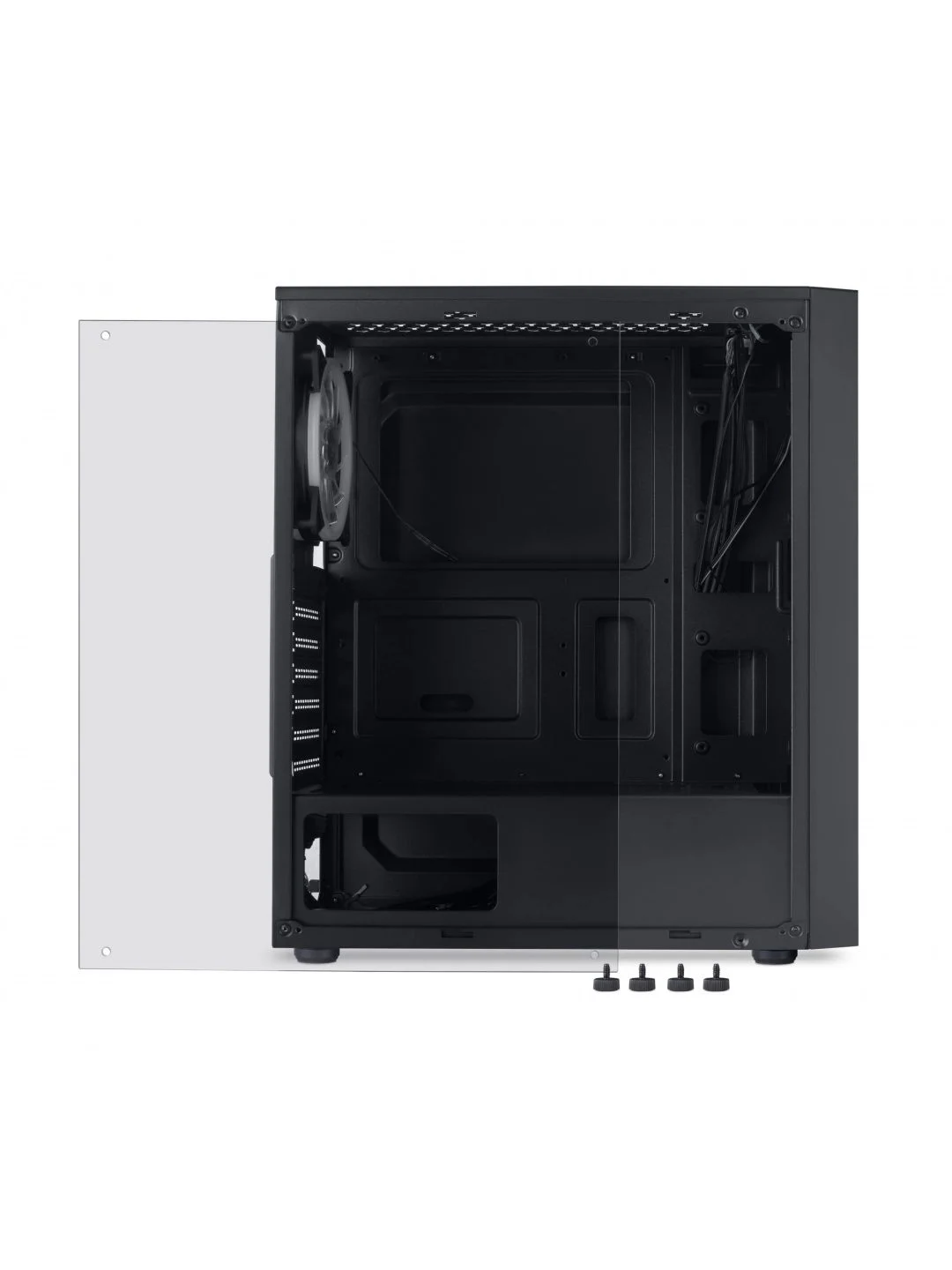 Корпус ATX GMNG OGC-G100, Midi-Tower, без БП, черный