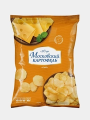 Чипсы картофельные МОСКОВСКИЙ КАРТОФЕЛЬ, со вкусом cыра, 120 г