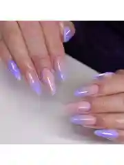 Аметистовый накладные ногти с дизайном