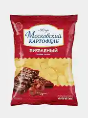 Чипсы картофельные МОСКОВСКИЙ КАРТОФЕЛЬ, рифленые, со вкусом рёбер гриль, 120 г
