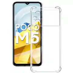 Чехол для Poco M5 4G, с усиленными углами, силиконовый, прозрачный
