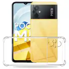 Чехол для Poco M5 4G, с усиленными углами, силиконовый, прозрачный