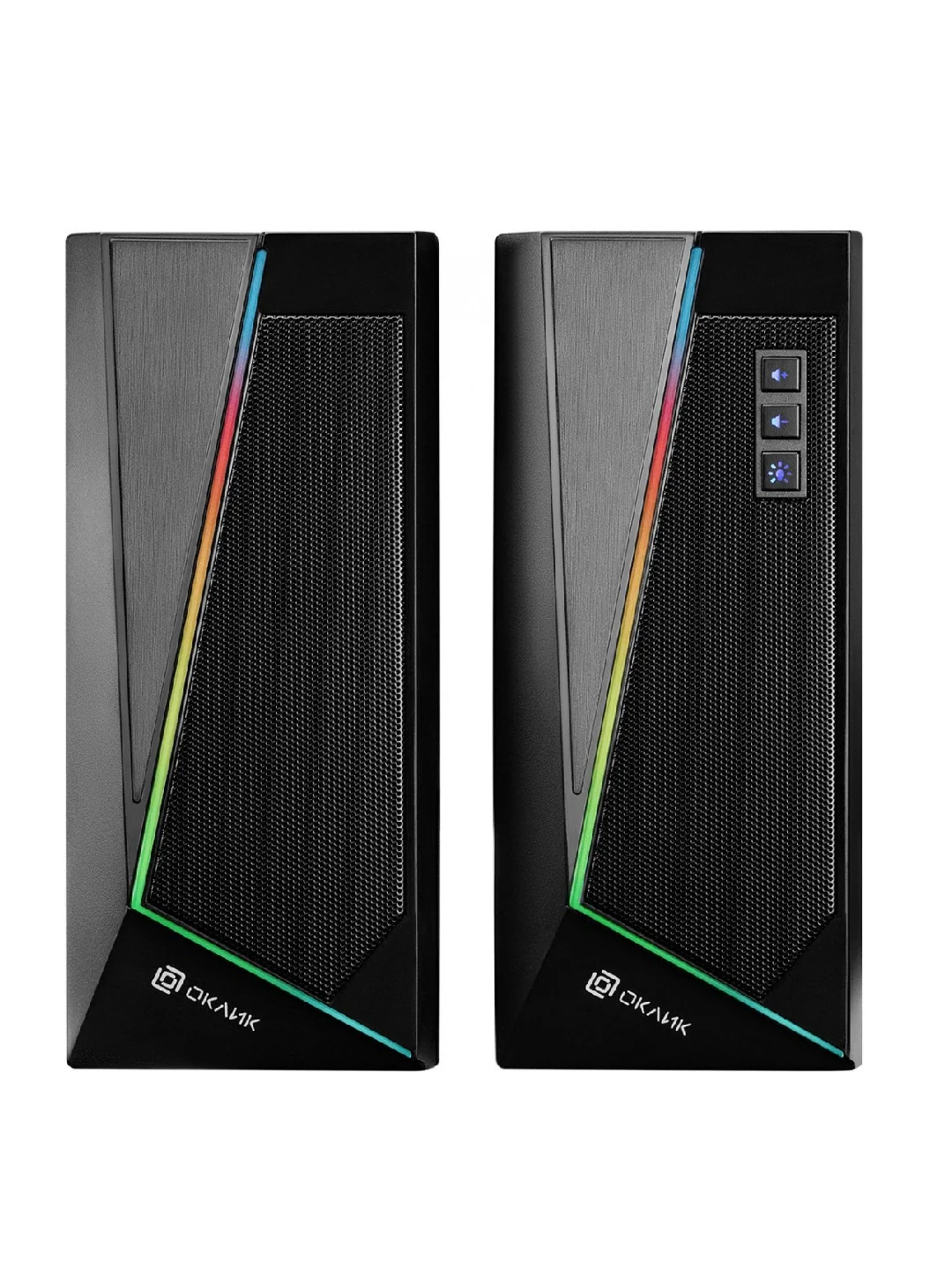 Колонки Oklick OK-125, 2.0, черный 1458489
