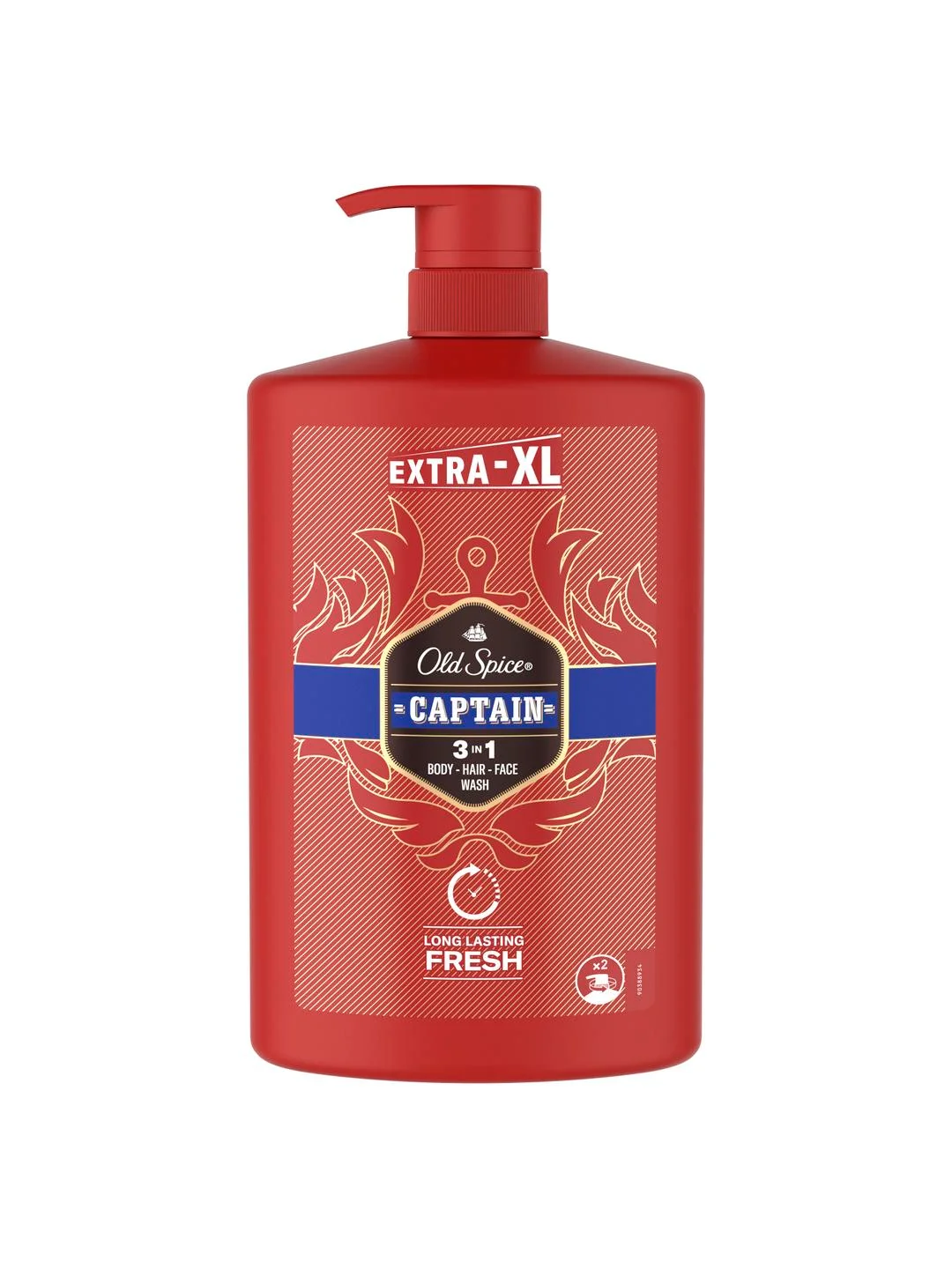 OLD SPICE мужской гель для душа + шампунь 3в1 Captain, 1л