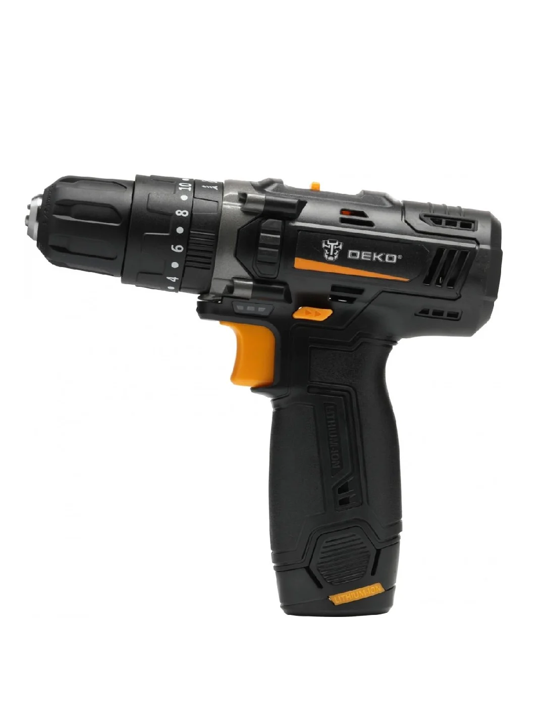 Ударная дрель-шуруповерт DEKO GCD12DU, 1.5Ач, с одним аккумулятором 063-4039