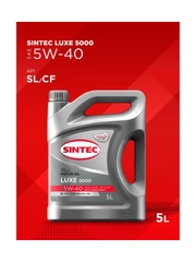 Моторное масло SINTEC LUXE 5000 SAE 5W-40 API SL/CF Полусинтетическое 5 л