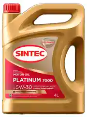 Моторное масло SINTEC PLATINUM 7000 SAE 5W-30 API SL/CF Синтетическое 4 л