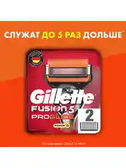 Сменные кассеты Gillette Fusion ProGlide Power, с 5 лезвиями, 2 шт