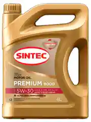 Моторное масло SINTEC PREMIUM 9000 SAE 5W-30 API SL, ACEA A3/B4 Синтетическое 4 л
