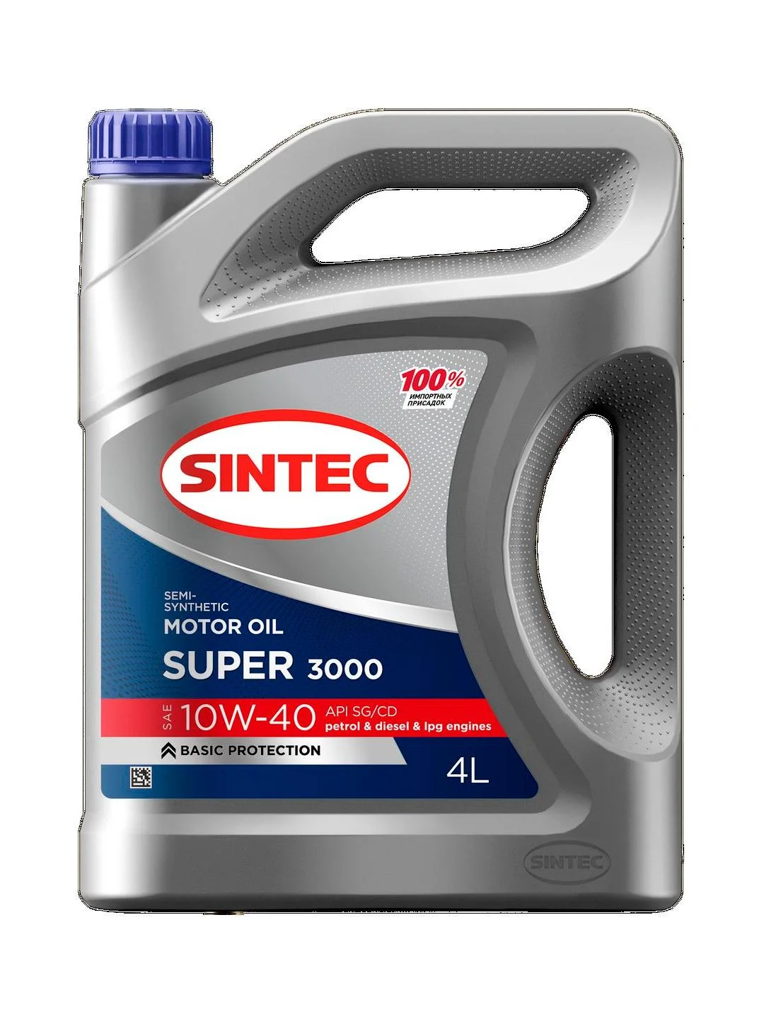Моторное масло SINTEC SUPER 3000 SAE 10W-40 API SG/CD Полусинтетическое 4 л