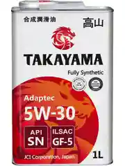 Моторное масло TAKAYAMA ADAPTEC SAE 5W-30 ILSAC GF-5, API SN Синтетическое 1 л
