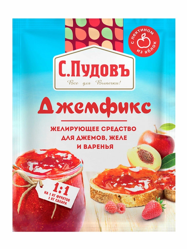 Джемфикс С.Пудовъ, для изготовления джема и варенья, 20 г