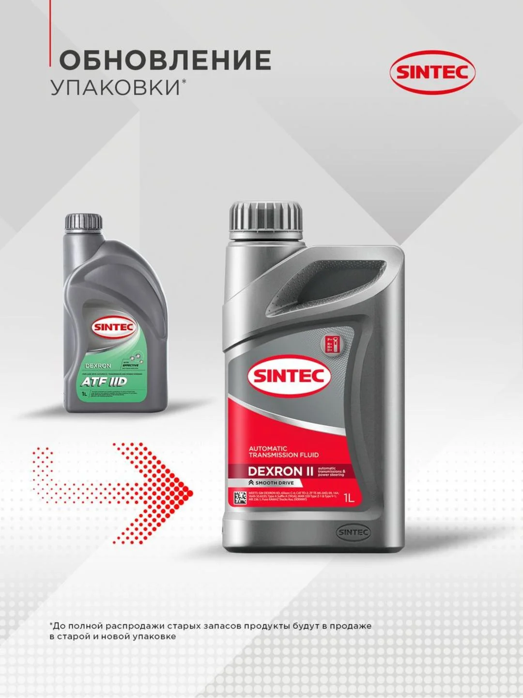 Трансмиссионное масло SINTEC ATF II Dexron Минеральное 1 л