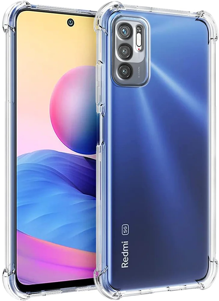 Чехол для Xiaomi Redmi Note 10T / Note 10 5G / 11 SE / Poco M3 Pro, силиконовый прозрачный