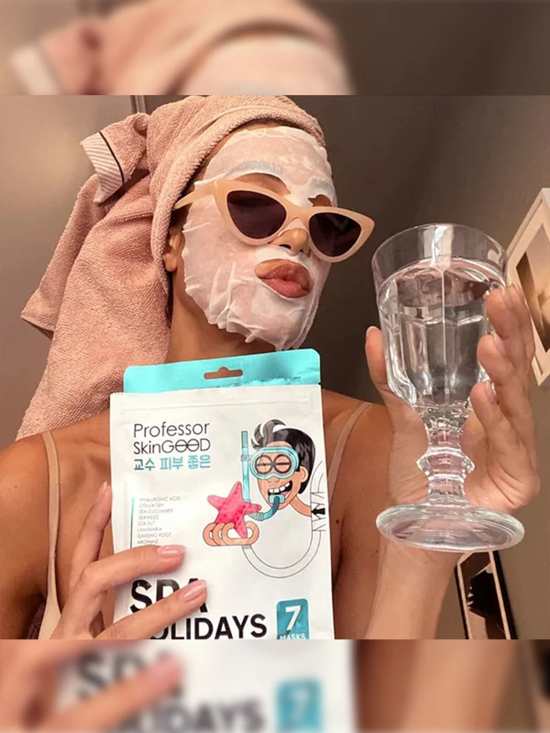 Professor SkinGOOD Увлажняющие маски "Морское СПА" 7 шт / Spa Holidays