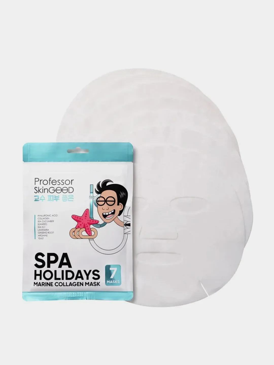 Professor SkinGOOD Увлажняющие маски "Морское СПА" 7 шт / Spa Holidays