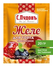 Желе для торта прозрачное С.Пудовъ, 20гр