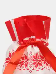 Коралловый новогодние подарочные пакеты для небольших подарков с ушками с лентой в садик 23 февраля