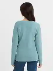 Мятный женский свитер