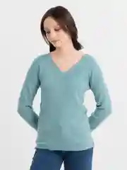 Мятный женский свитер