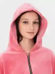 Кораллово-розовый женский спортивный костюм, велюровый
