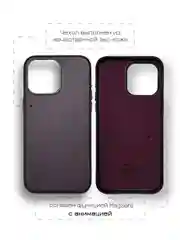 Тёмно-бордовый кожаный чехол Leather Case для iPhone 14 Pro с функцией MagSafe