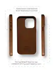 Кожаный чехол Leather Case для iPhone 14 Pro Max с функцией MagSafe