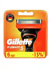 Gillette Fusion сменные кассеты для бритья, 6 шт