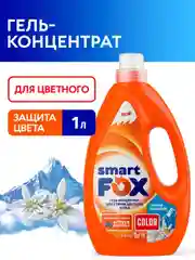 Гель-концентрат для стирки smart FOX Color "Горный эдельвейс", 1 л