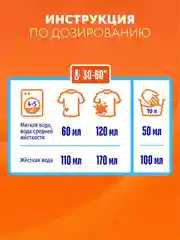 Гель-концентрат для стирки smart FOX Color "Горный эдельвейс", 1 л