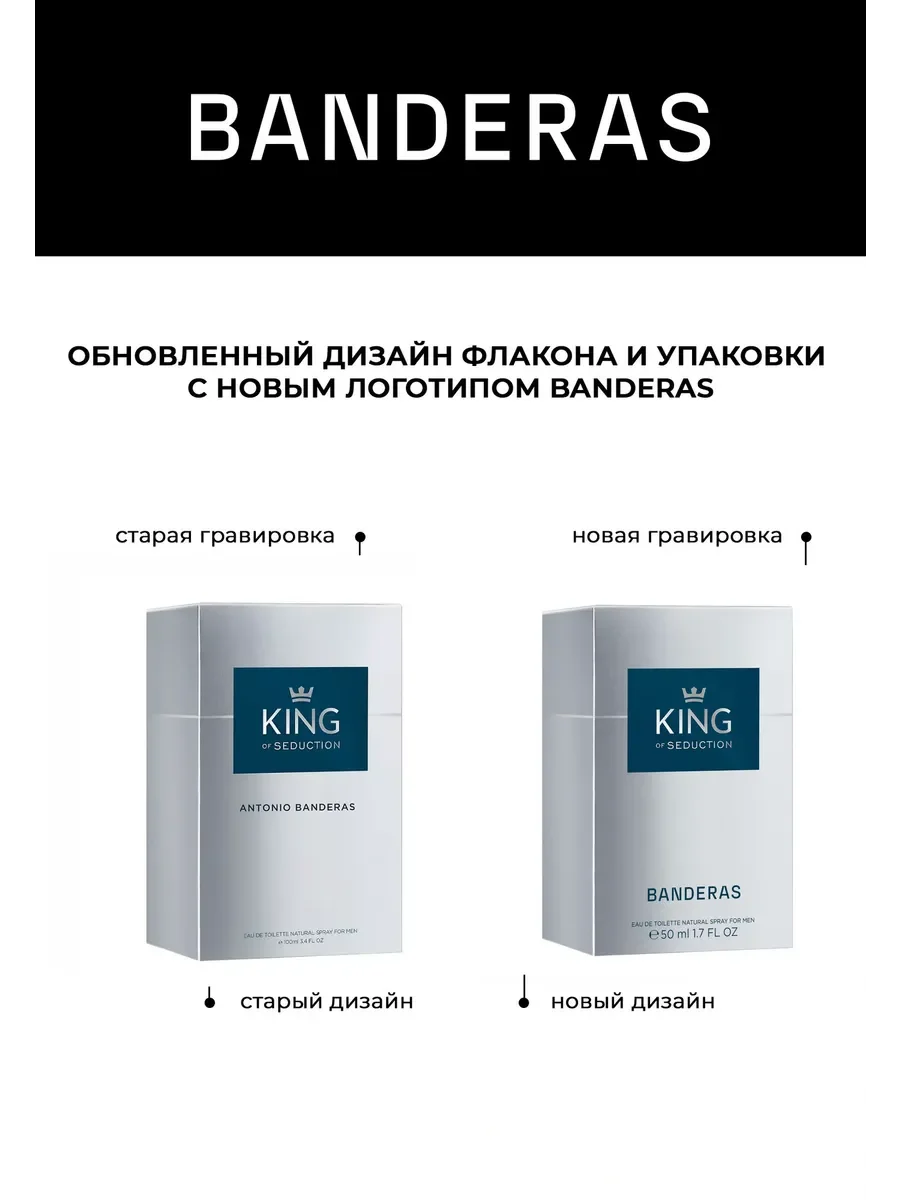 Banderas King Of Seduction туалетная вода мужская 100 мл