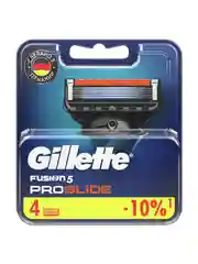 Сменные кассеты Gillette Fusion ProGlide для мужской бритвы, 4 штуки, с 5 лезвиями