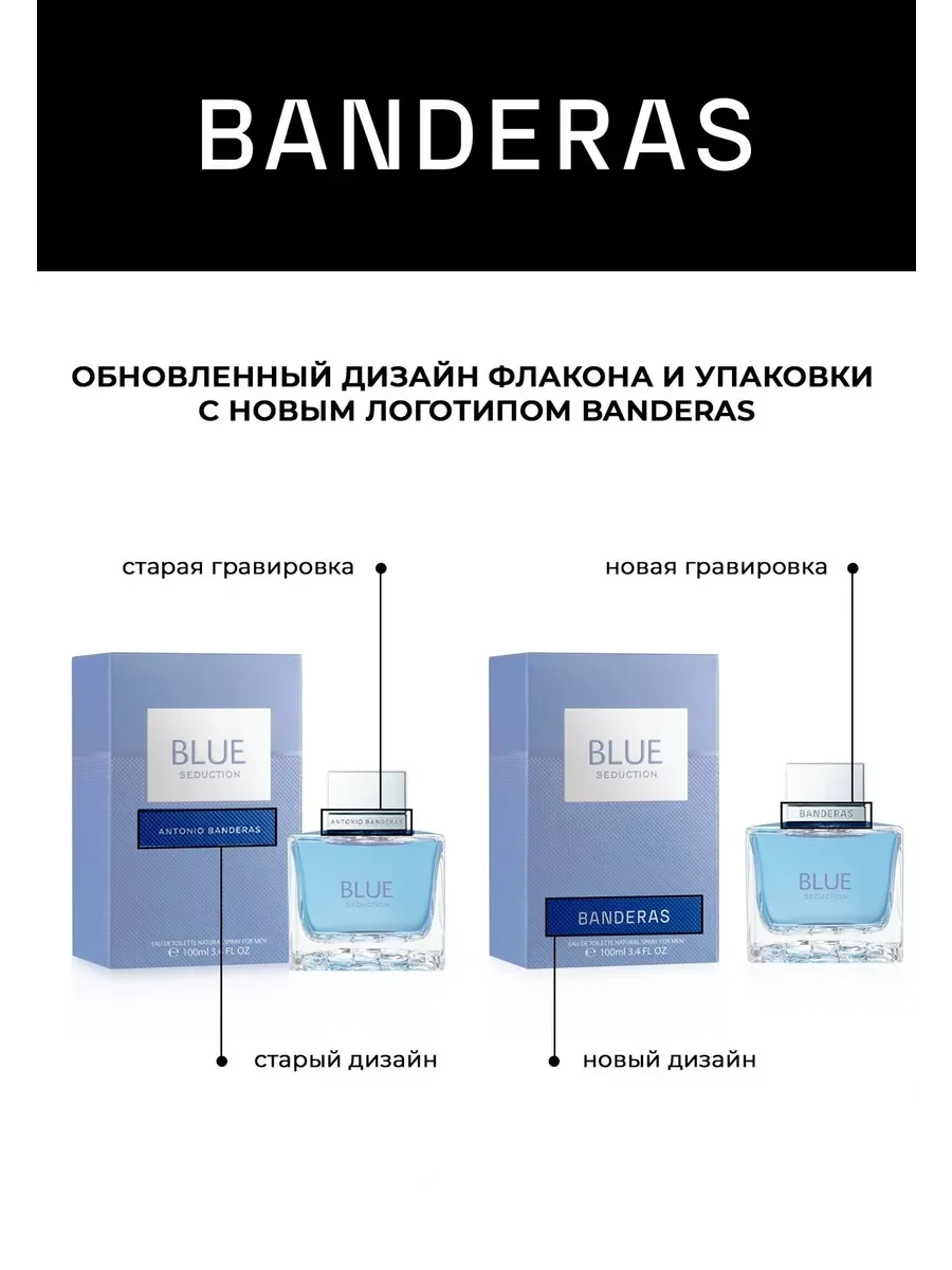 Banderas Blue Seduction туалетная вода мужская 100 мл