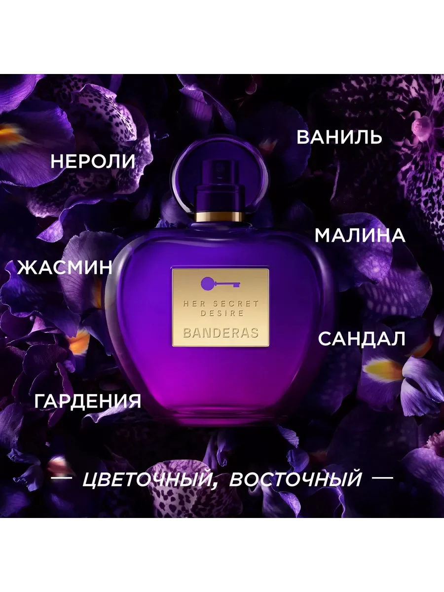 Banderas Her Secret Desire туалетная вода женская 80 мл
