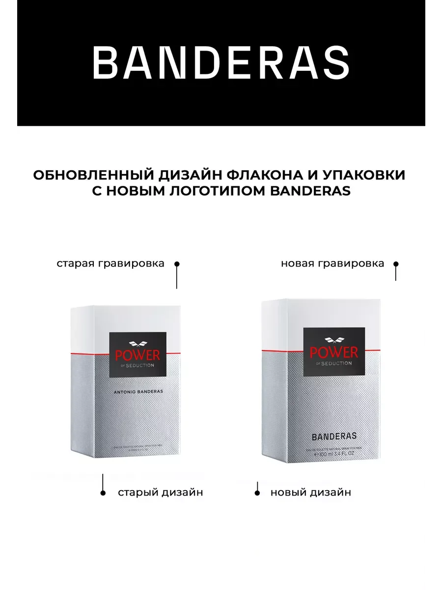 Banderas Power Of Seduction туалетная вода мужская 100 мл