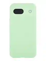 Мятный чехол для Google Pixel 8a силиконовый BROSCORP матовый/ прозрачный, бортик, защита камер