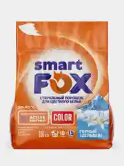 Порошок для стирки SMART FOX COLOR "Горный эдельвейс", 1,5 кг
