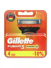 Сменные кассеты для мужской бритвы Gillette Fusion5 Power, с 5 лезвиями, 4 штуки