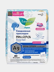 Laurier Beauty Style Женские гигиенические прокладки на каждый день с ионами  62 шт