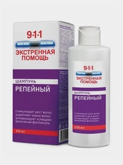 Шампунь от выпадения волос и облысения 911 "Репейный", 150 мл