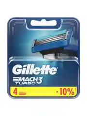 Сменные кассеты Gillette Mach3 Turbo 4 шт