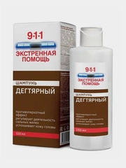Шампунь при себорее, псориазе, перхоти 911 "Дегтярный", 150 мл
