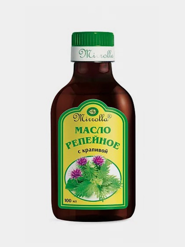 Репейное масло Mirrolla, с крапивой, 100 мл