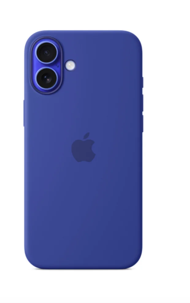 Синий iphone 16 silicon case/силиконовый чехол MagSafe для iPhone 16