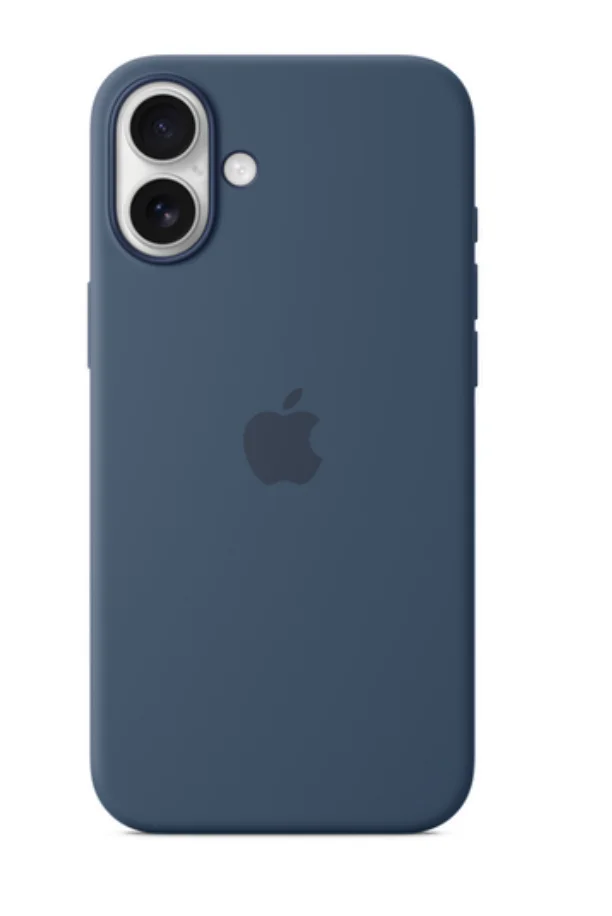 Синий меланж iphone 16 silicon case/силиконовый чехол MagSafe для iPhone 16