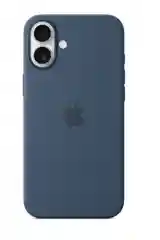 Синий меланж iphone 16 silicon case/силиконовый чехол MagSafe для iPhone 16