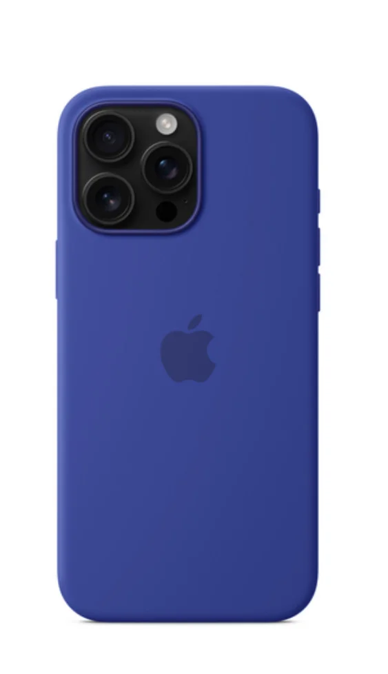Синий iphone 16 Pro silicon case /силиконовый чехол MagSafe для iPhone 16 Pro